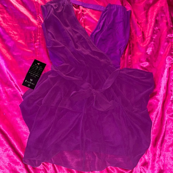 NWT Bebe Purple Chiffon Dress ๐โจ - Picture 3 of 3
